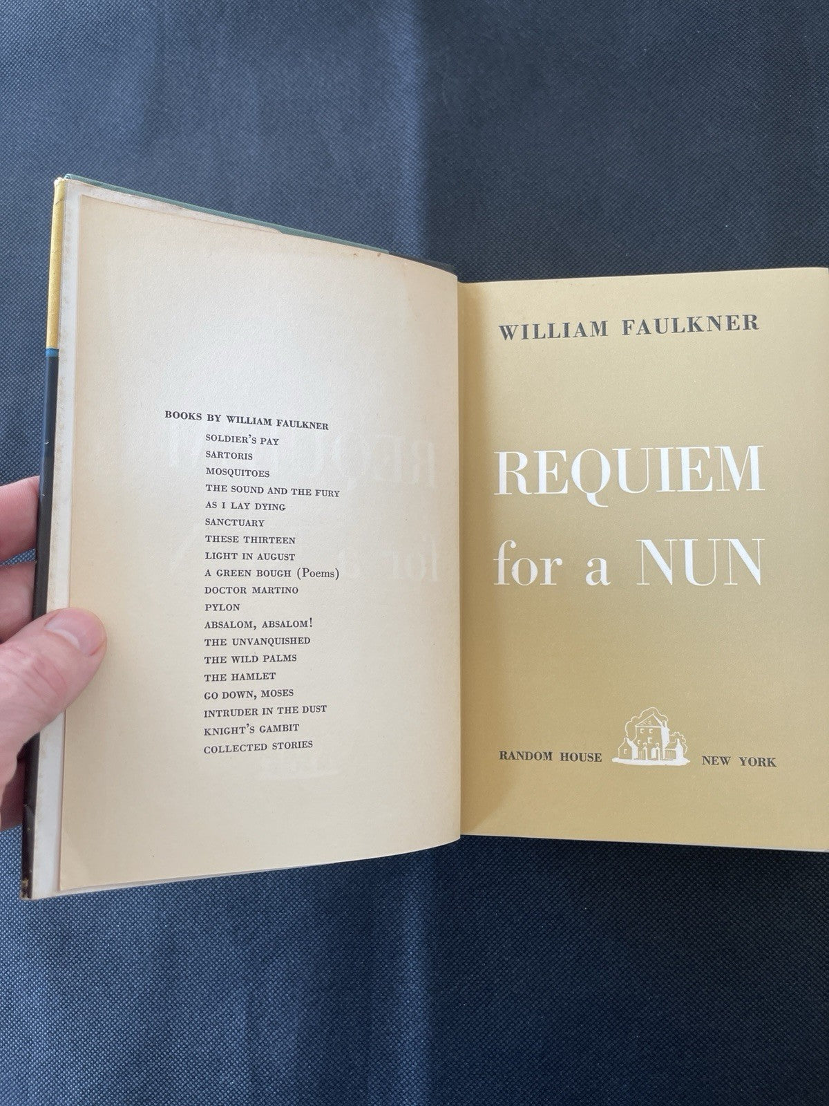 Requiem for a Nun, by William Faulkner (1951) 1st edition, 1st printing DJ