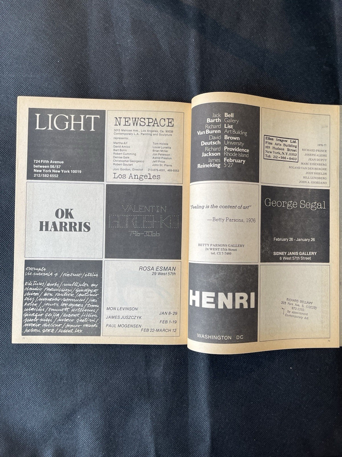 Art-Rite Magazine Issue 14 (Winter 1976/77) Cover by Carl Andre