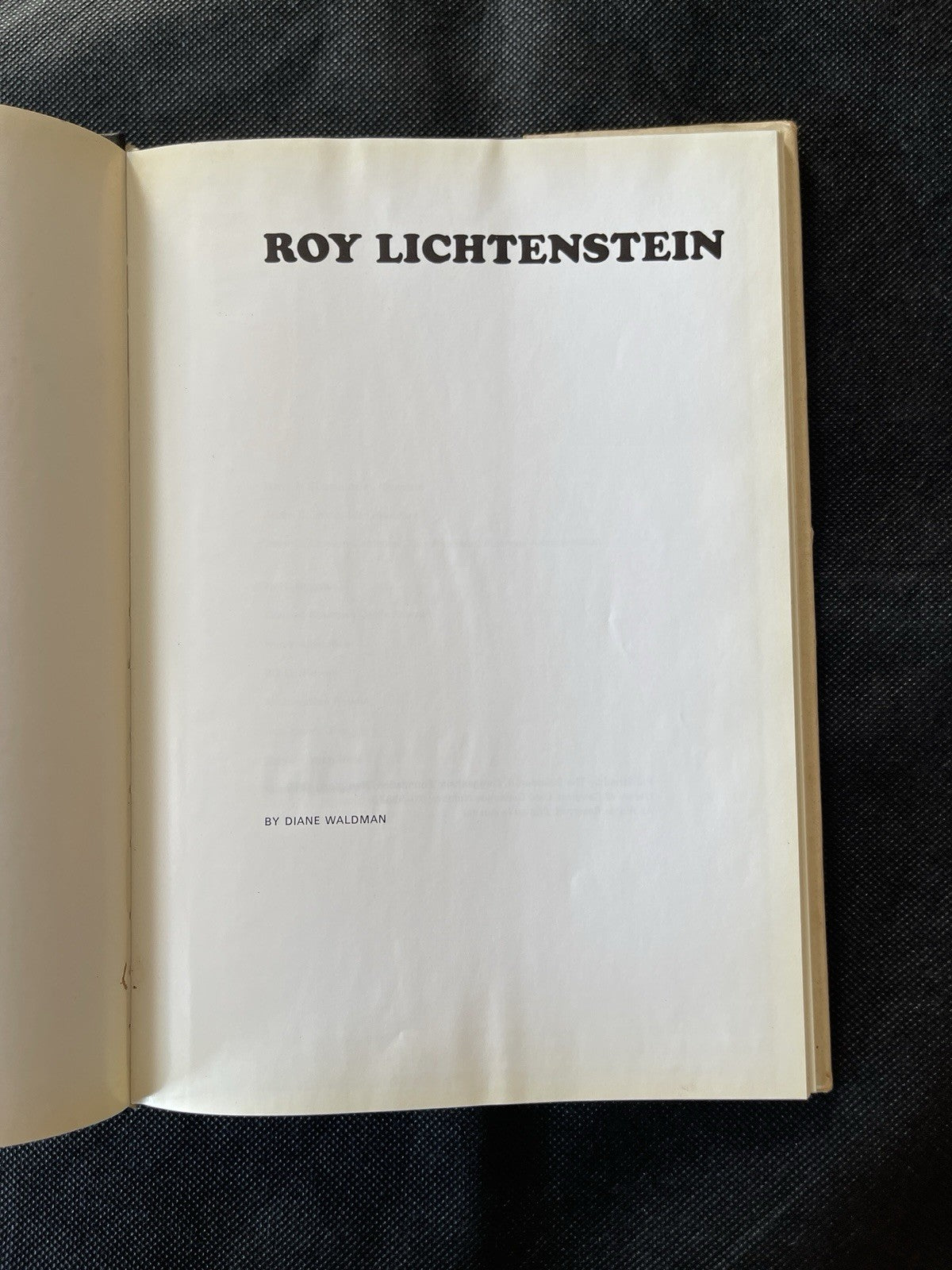 Roy Lichtenstein, Solomon R. Guggenheim Museum, 1969 HC DJ Illustrated