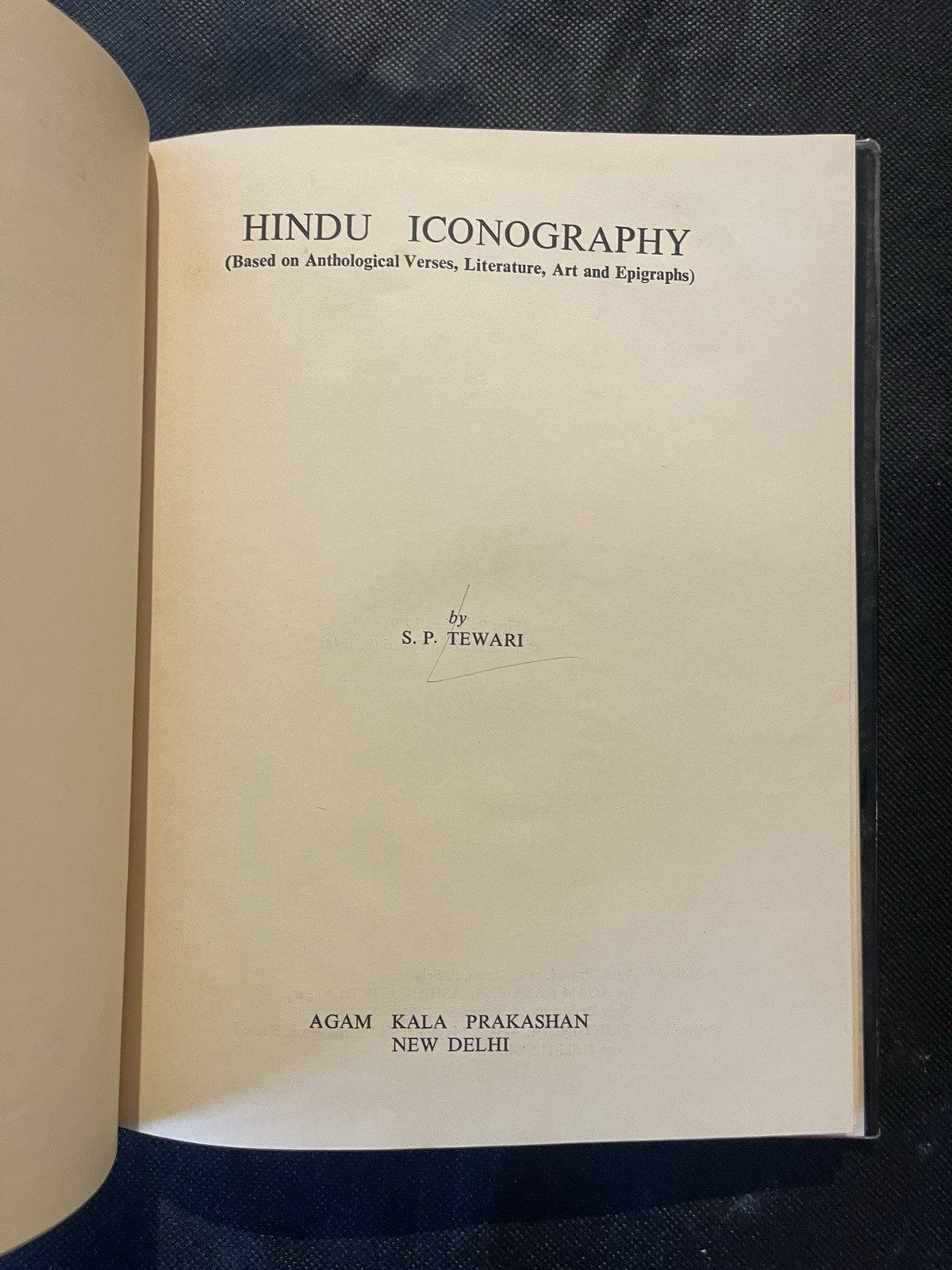 Hindu Iconography by S. P. Tewari Rare 1st Ed HC DJ VG