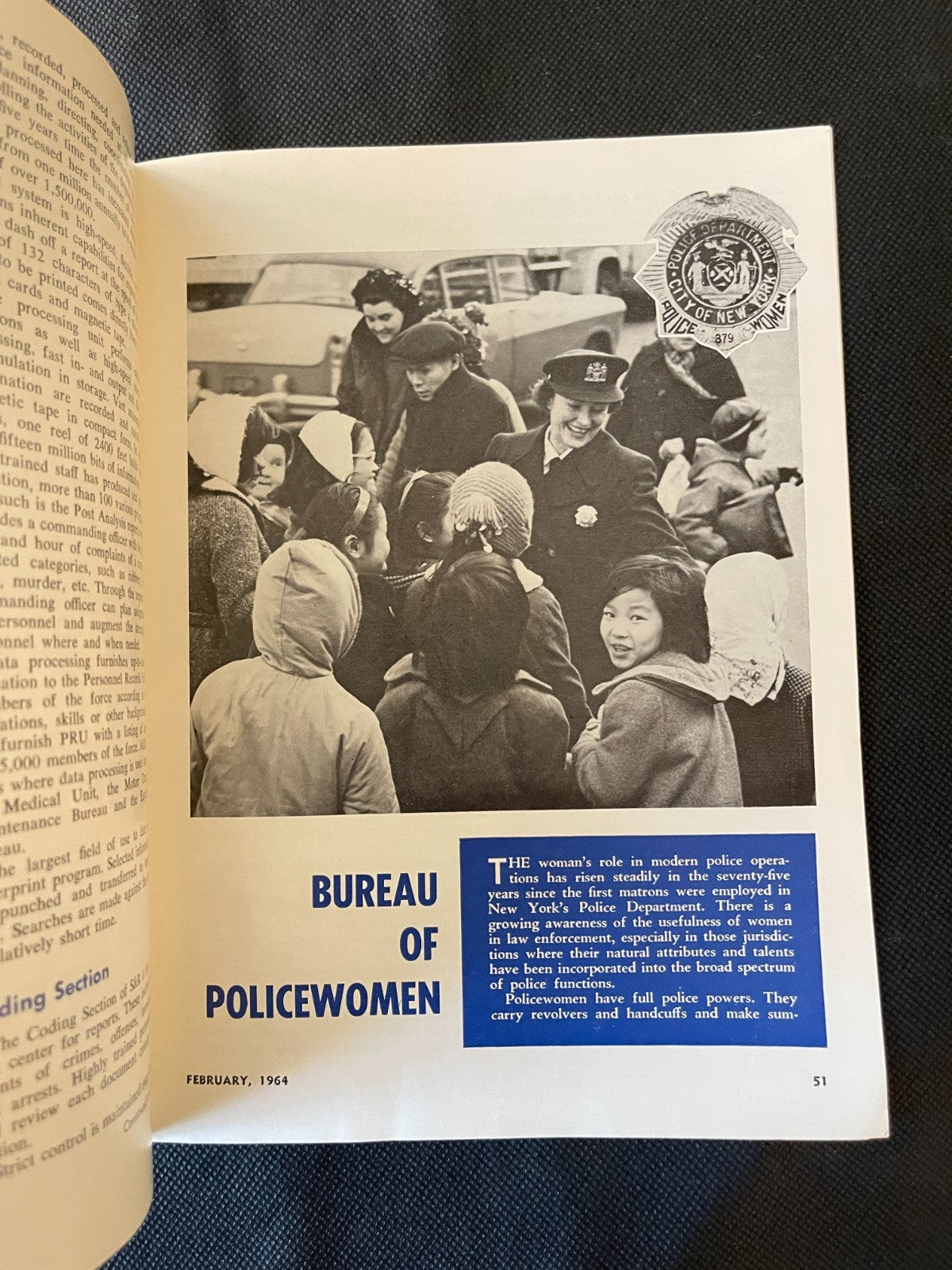 Self Portrait NYPD Rare Cool Vintage Pamphlet 1964