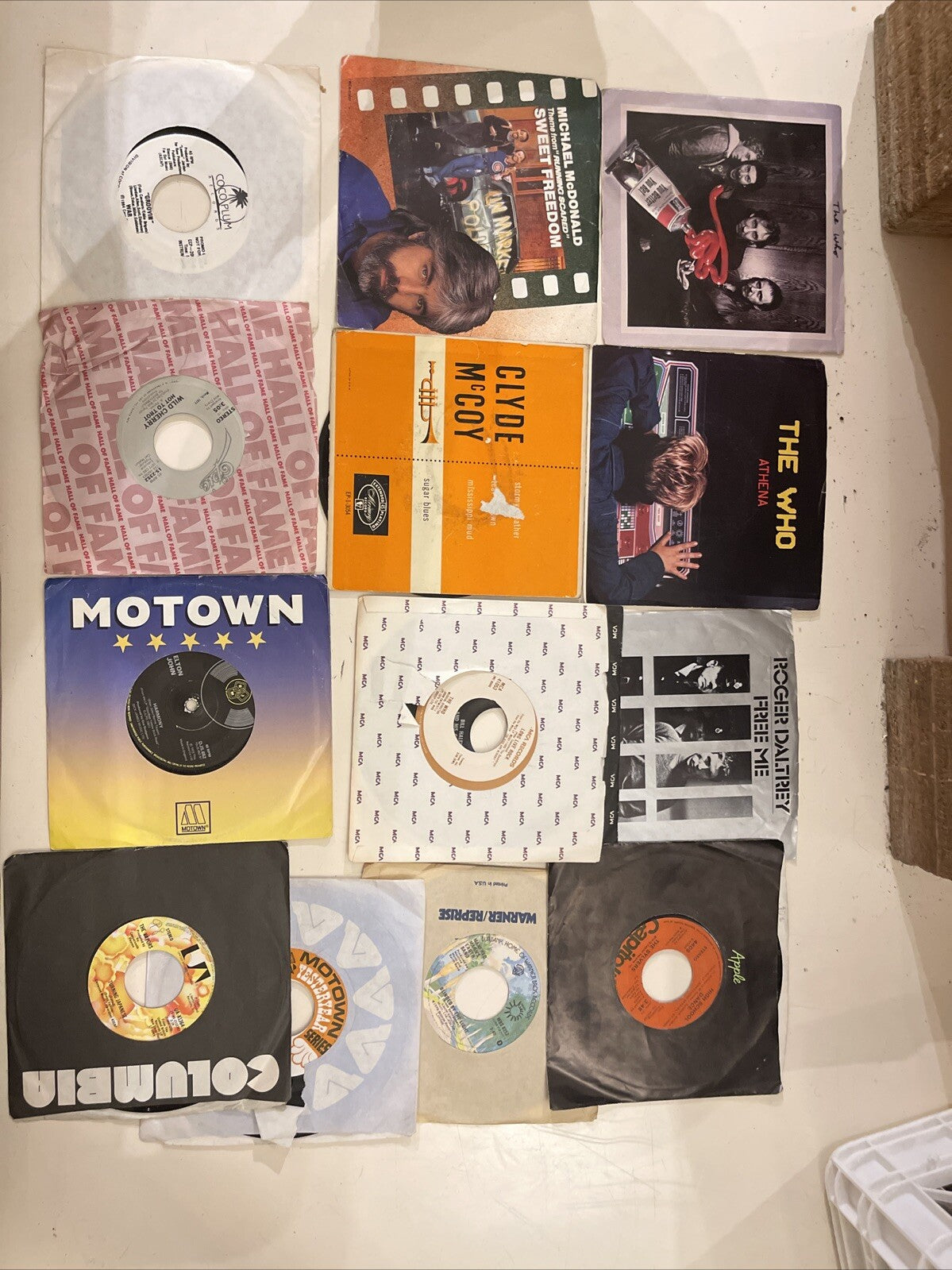The Who – Athena And 14 Other 7" Vinyl & Picture Sleeves Elton John And More