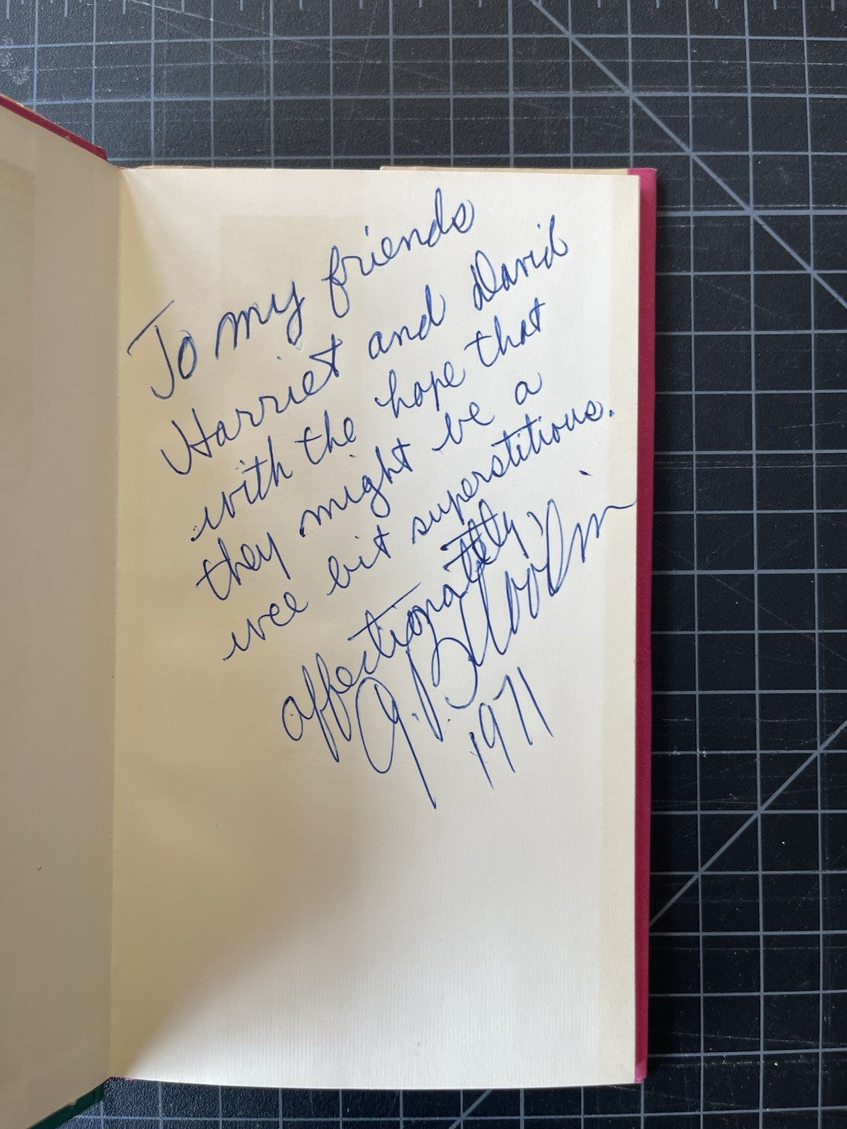 Popular Superstitions HC DJ Witch Halloween 1970 G.B Woodin SIGNED 1st Ed. Fine