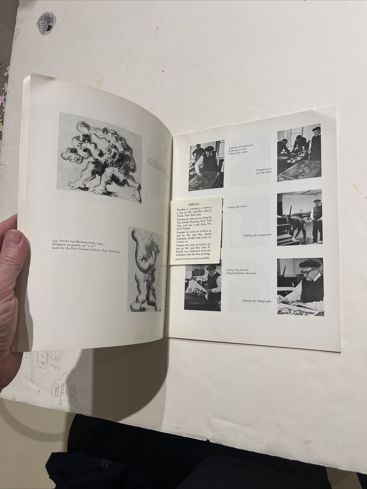 Sculptor & Painter JACQUES LIPCHITZ Retrospective Catalog 1963