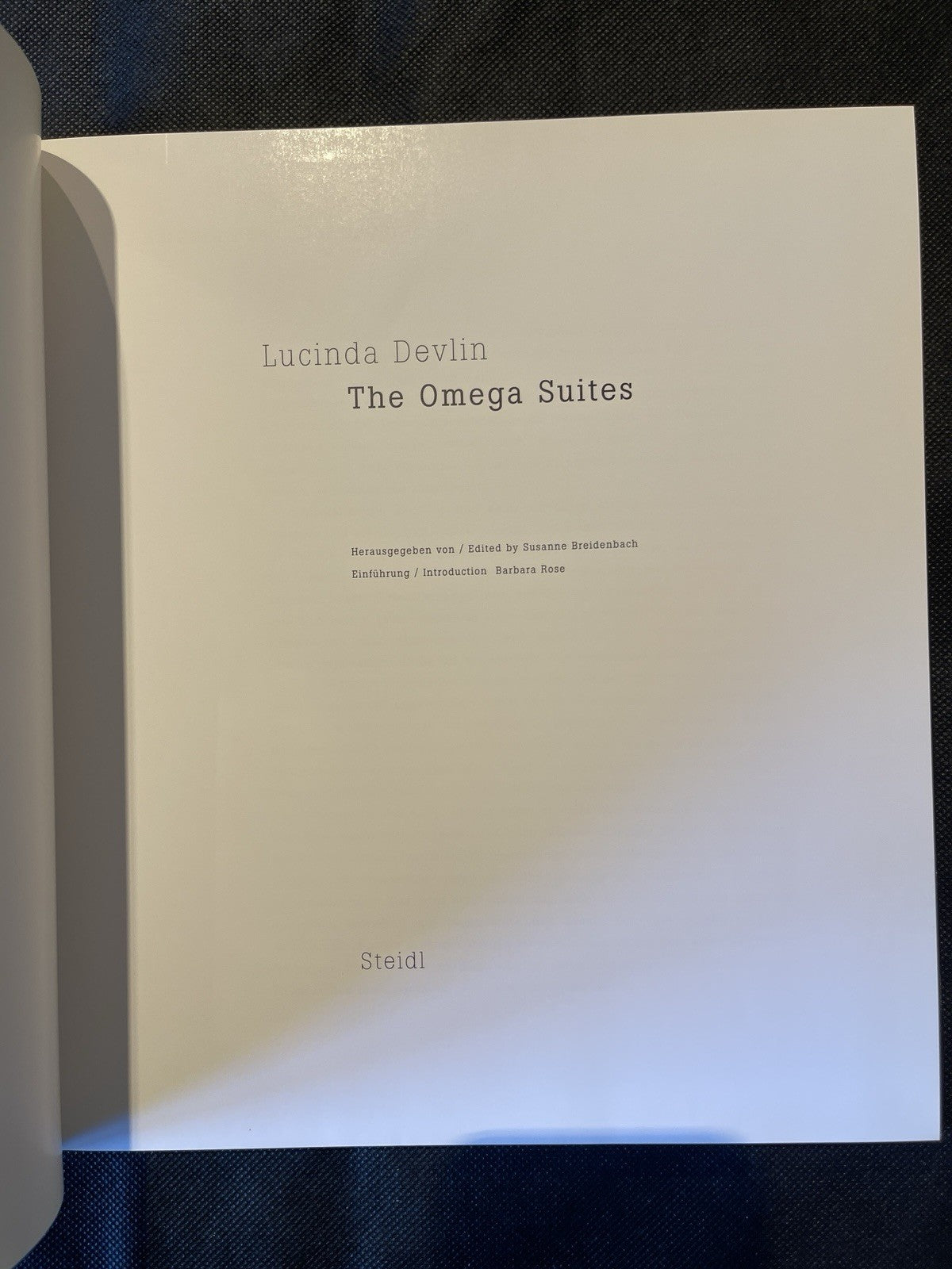 Lucinda Devlin The Omega Suites 2000 First Edition Steidl Hardcover Photography
