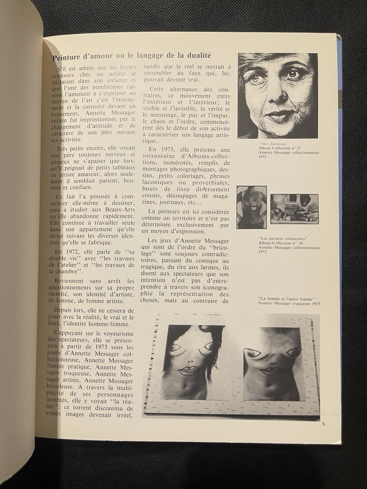 Annette Messager – Peindre Photograpier (Galerie d’Art Contemporain)