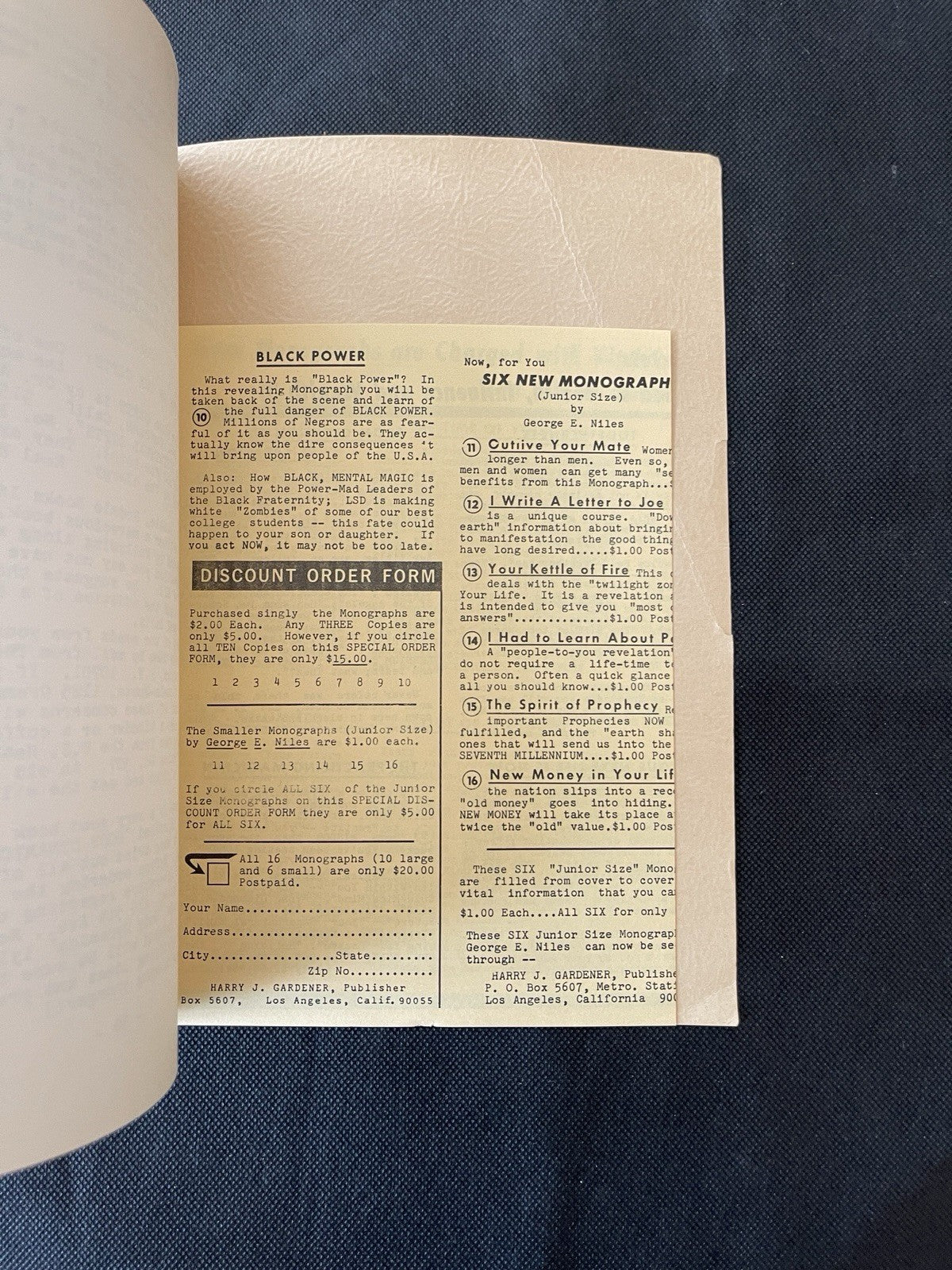 Togetherness. Harry J. Gardener. First Edition. 1967 Metaphysical Course Manual.
