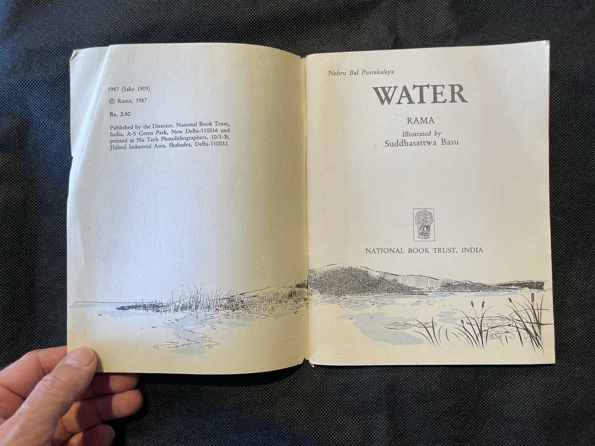 Water by Rama, illus Suddhasattwa Basu, Nehru Bal Pustakalaya PB 1987