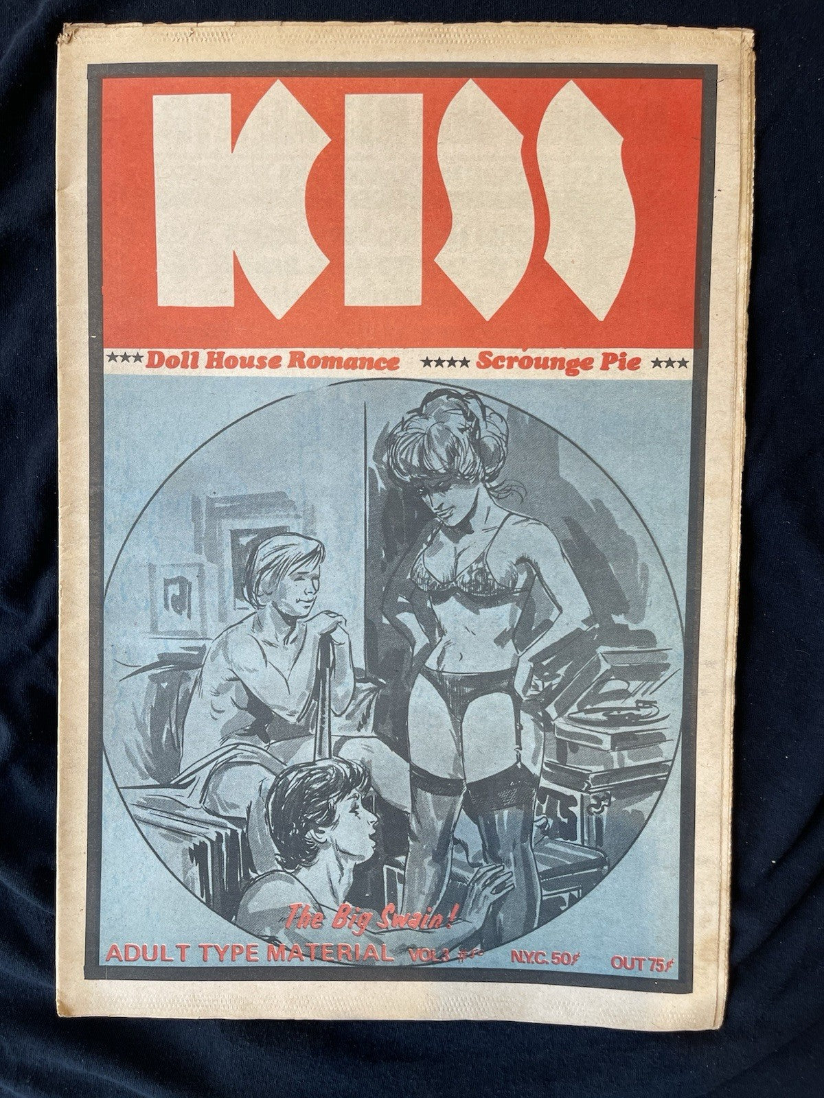 RARE 1971 UNDERGROUND Newspaper, "KISS", EAST VILLAGE OTHER, Vol 3, No 50