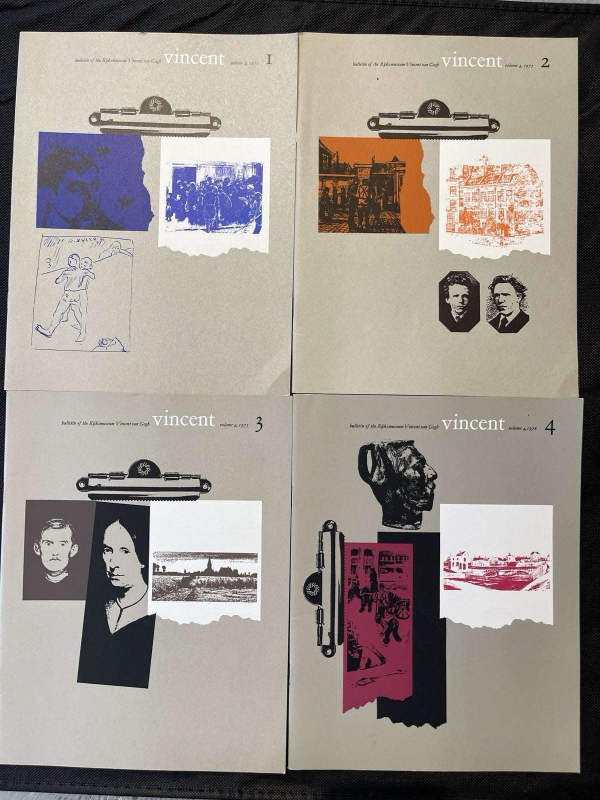 Vincent: Bulletin of the Rijksmuseum Vincent van Gogh. Complete Vol. 4 1975 #1-4