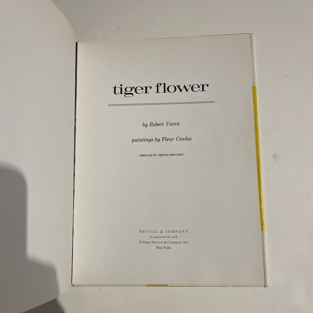 Tiger Flower by Robert Vavra: First Edition: Paintings by Fleur Cowles 1968 DJ