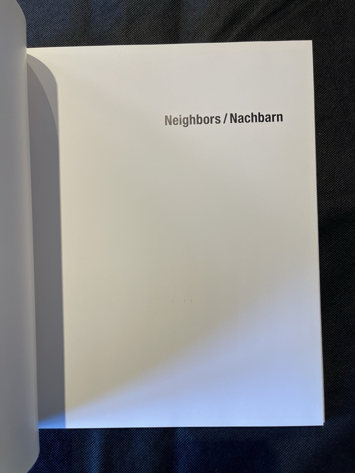 Collier Schorr Neighbors/Nachbarn HC 2006 1st Ed Illus Eng/Ger Steidl