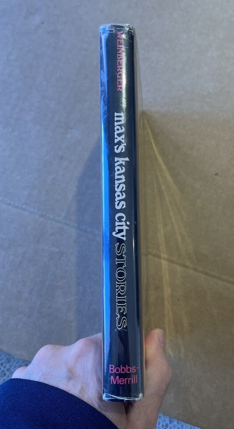 Max’s Kansas City Stories by Tony Weinberger RARE 1st Edition 1971