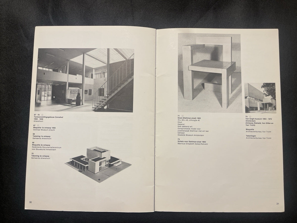 Gerrit Rietveld De Zonnehof 1980 Exhibition Catalog De Stijl