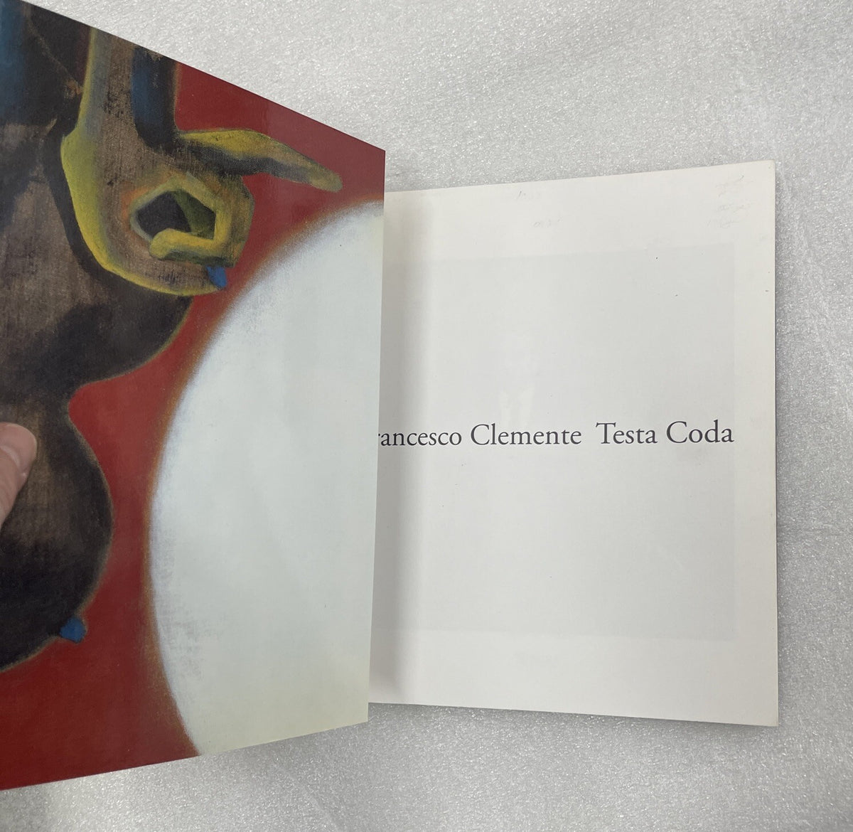 Francesco Clemente: Testa Coda, 1991, Exhibition Catalog, Monograph, Like New