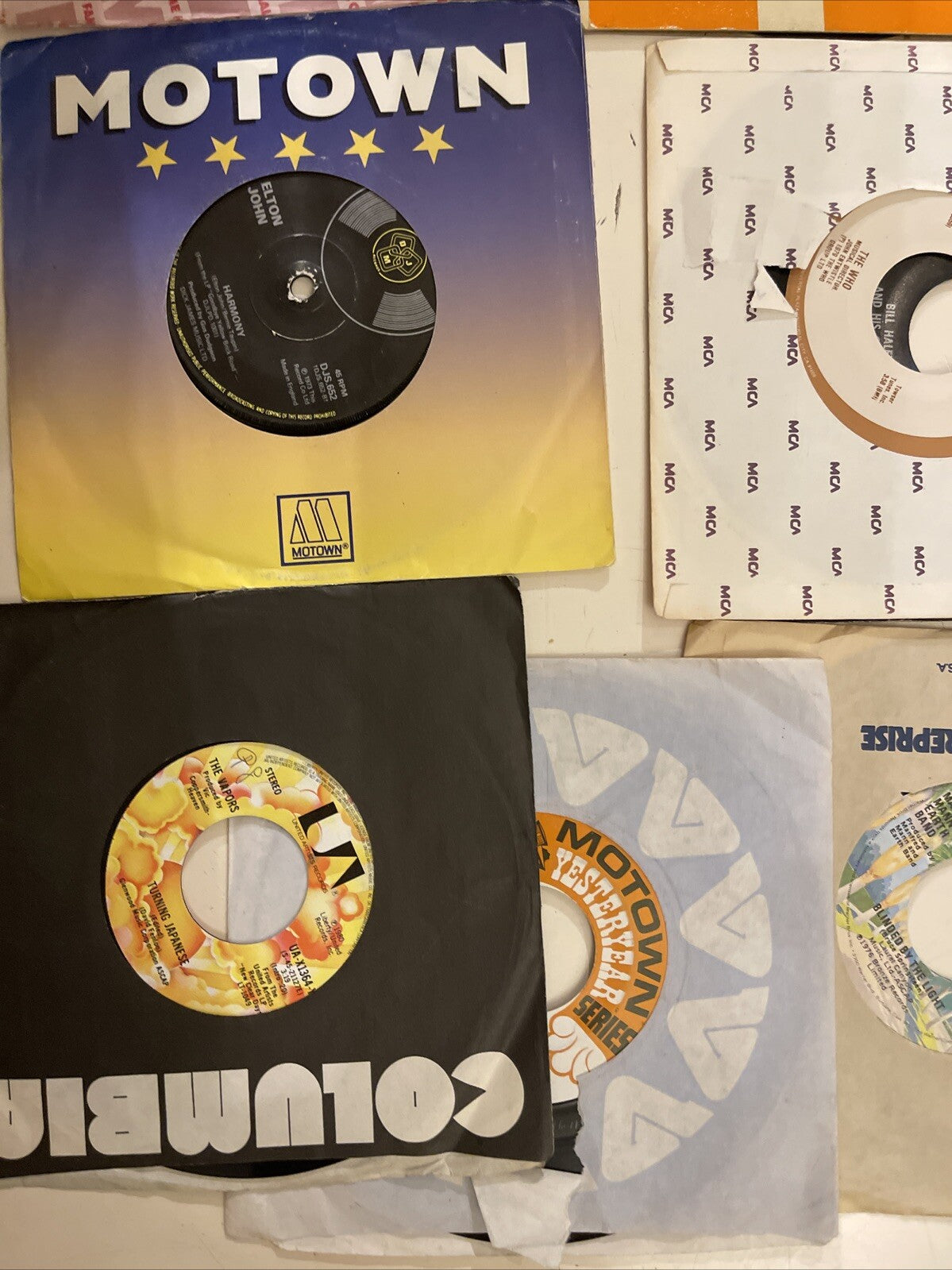 The Who – Athena And 14 Other 7" Vinyl & Picture Sleeves Elton John And More