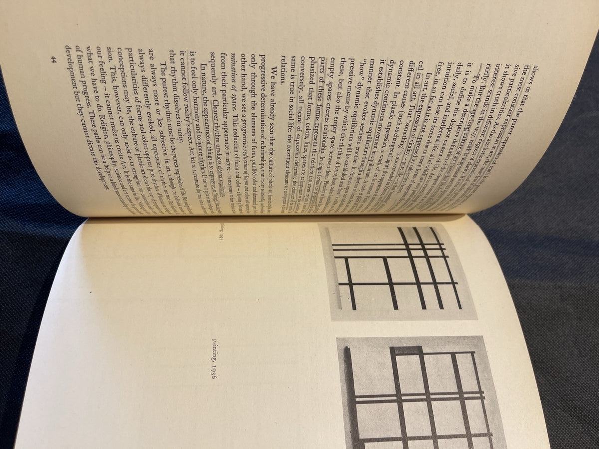 Piet Mondrian Plastic Art and Pure Plastic Art Softcover Illus Wittenborn 1951
