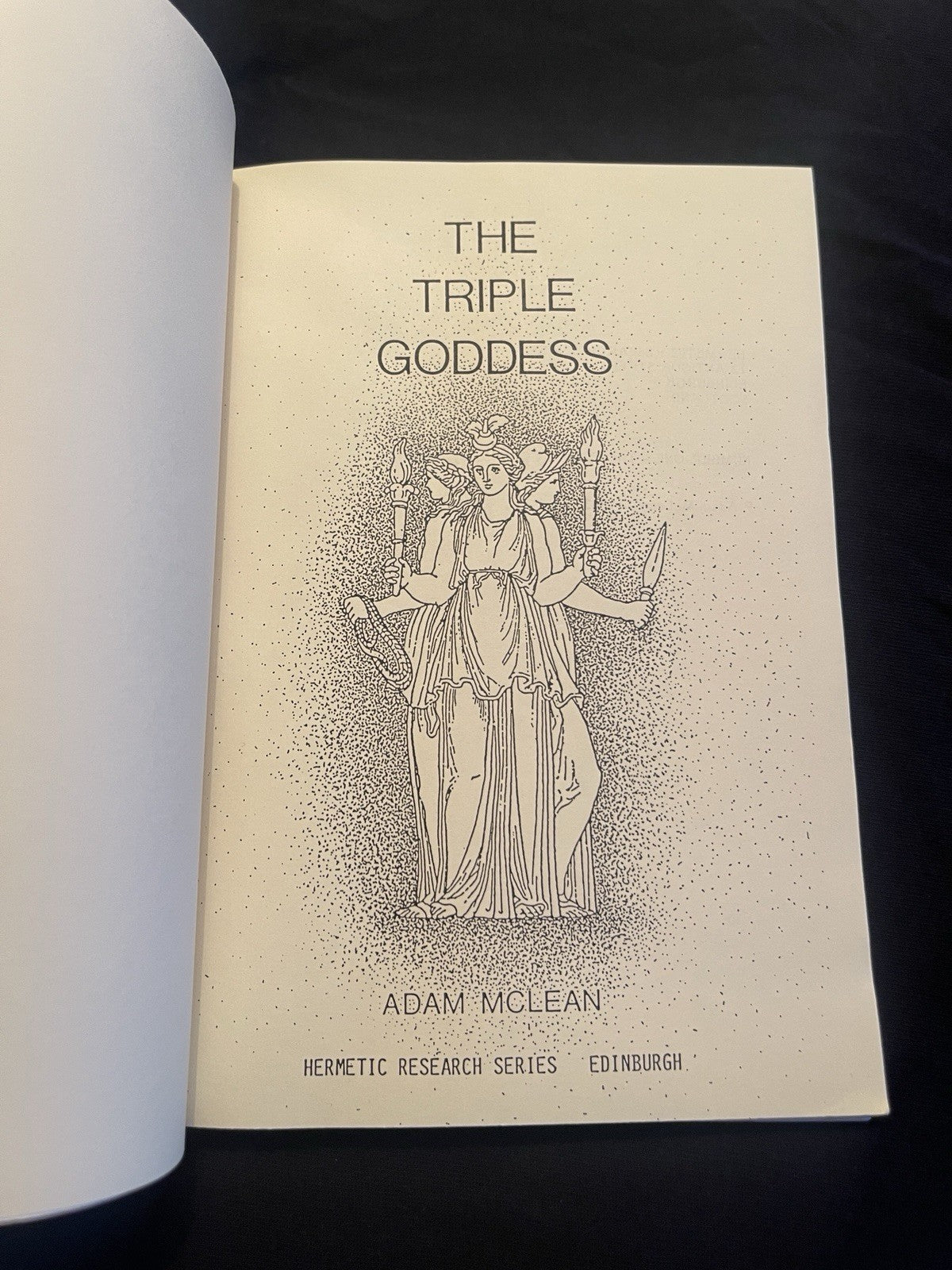 The Triple Goddess Adam Mclean Hermetic Research Series # 1, 1983 First Edtion