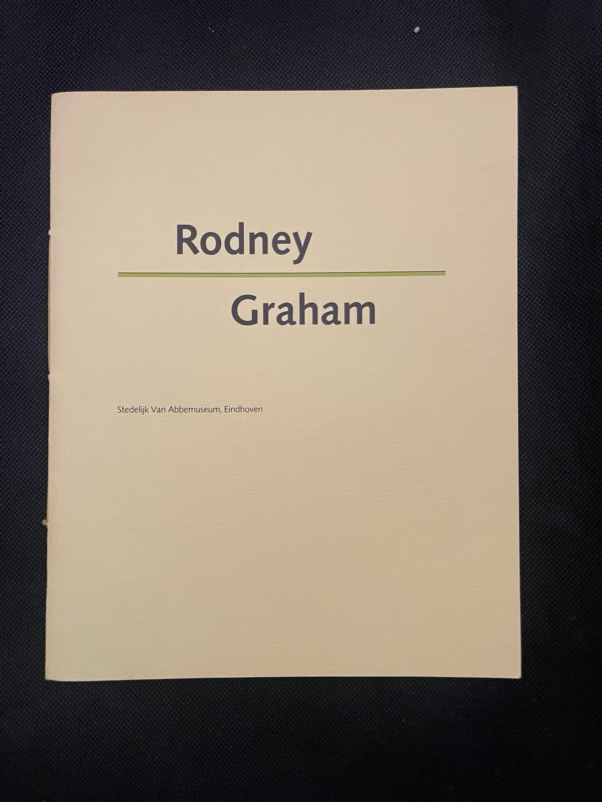 Rodney Graham | Stedelijk Van Abbemuseum Eindhoven | Exhibition Catalogue | 1989