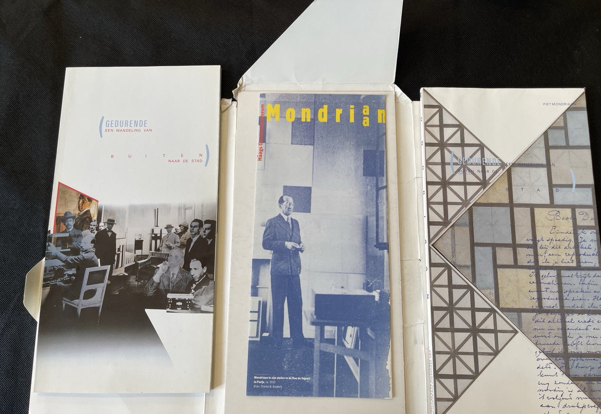Piet Mondriaan 1994 Exhibition Catalogue Set w/ 2 Booklets De Stijl  The Hague