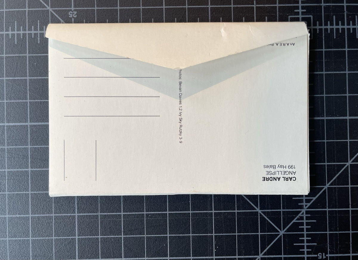 Carl Andre Three Works On Land postcard Set Rare 1979 + 8 Postcards