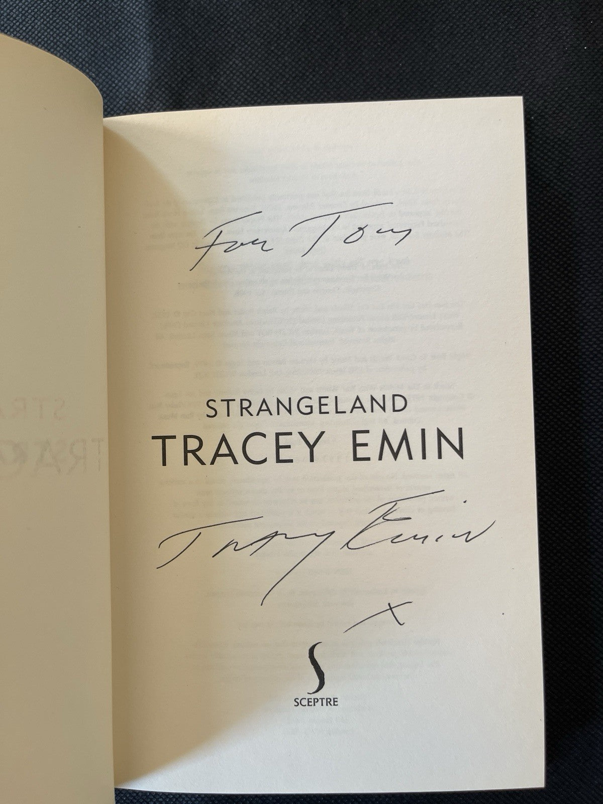 TRACEY EMIN  "Strangeland" SIGNED First edition 2005 in nearly new condition