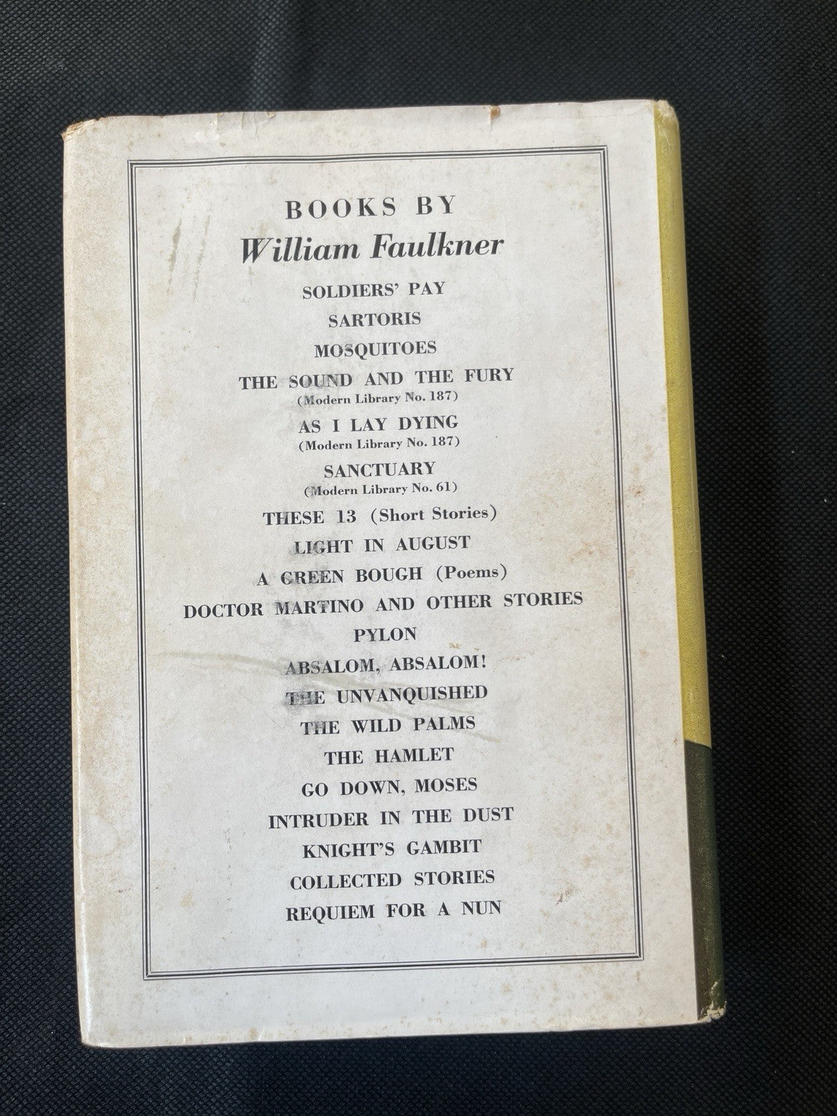 Requiem for a Nun, by William Faulkner (1951) 1st edition, 1st printing DJ