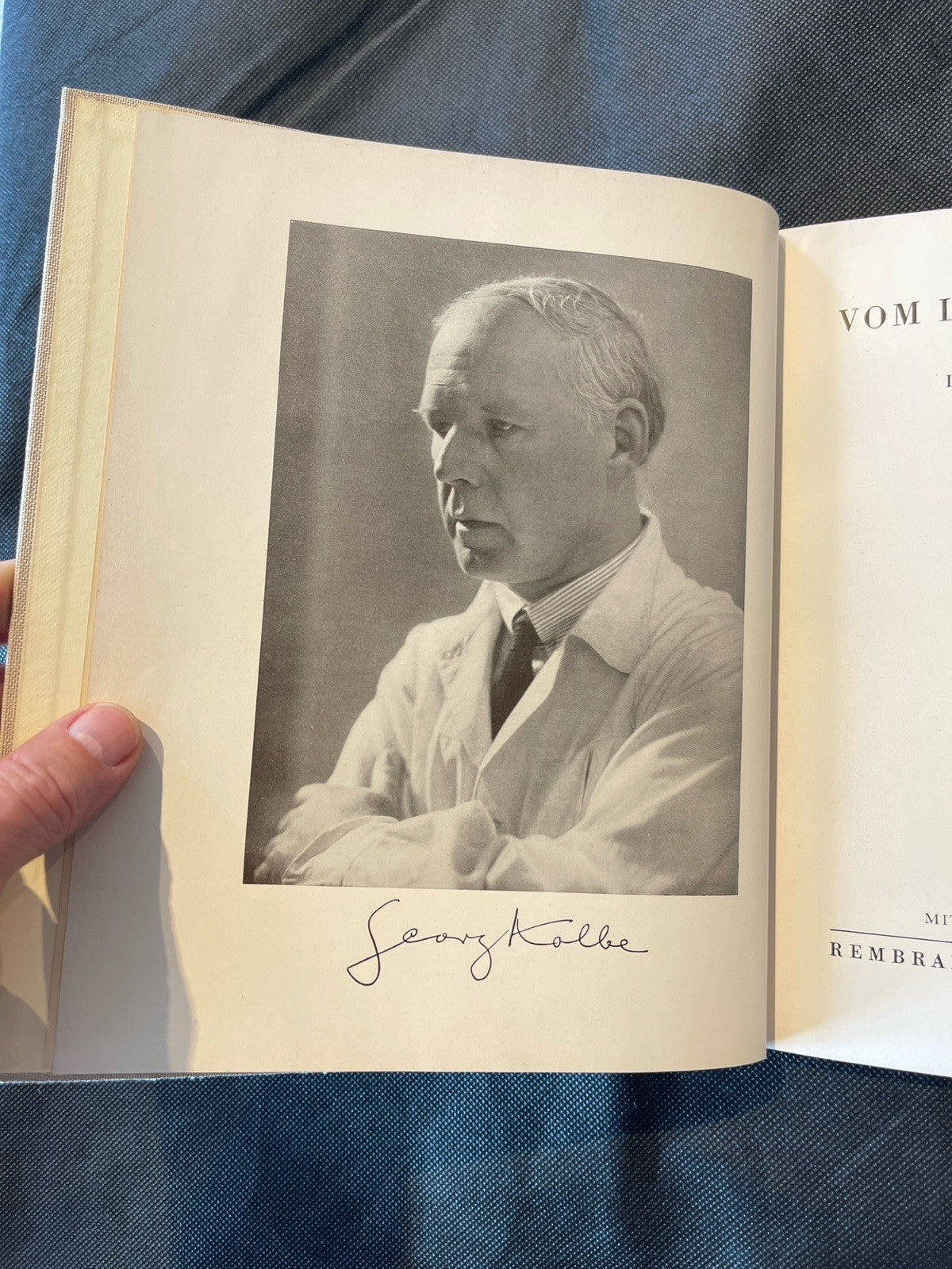 George Kolbe Vom Leben der Plastik 1927  Illustrated German HC Rudolf C.