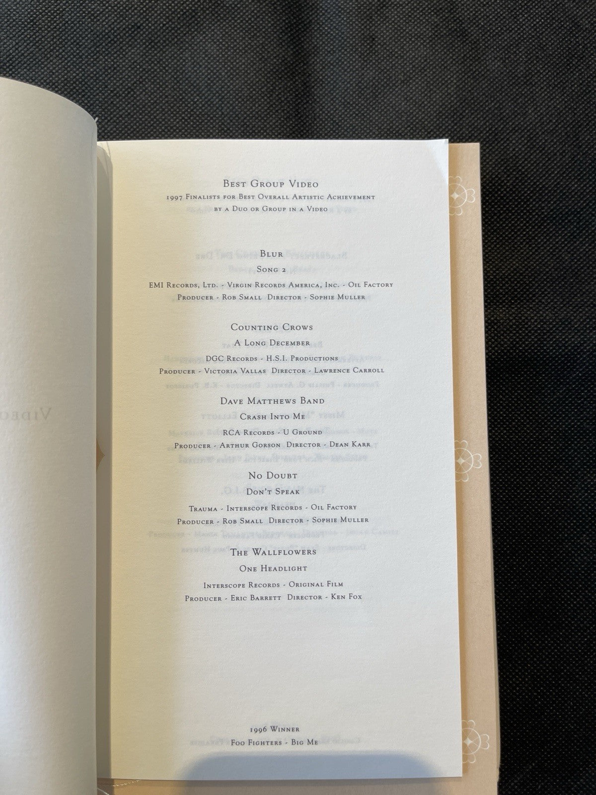 Fetish & MTV Video Music Awards 1997 Rare Hardcover Book: Art Show/souvenir