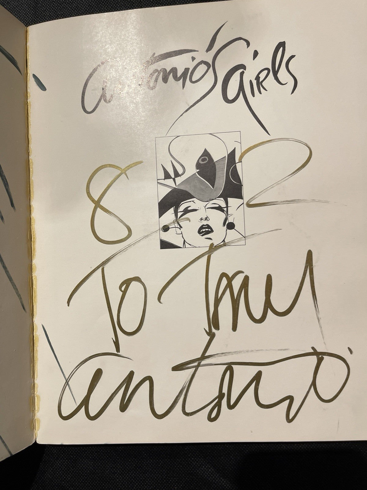 Antonio's Girls [signed with original portrait drawing]