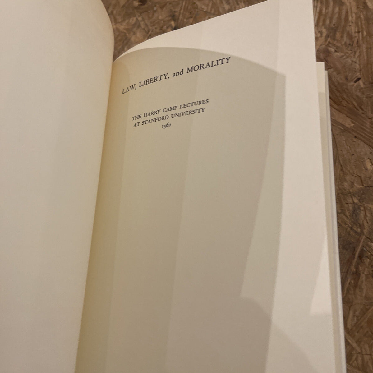 Law Liberty And Morality H L S Hart 1969 Stanford Ed.