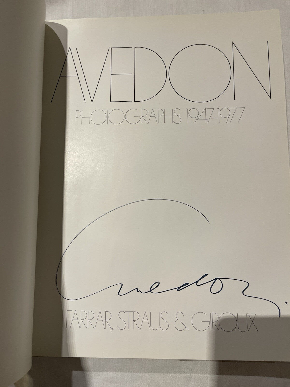 Avedon Photographs 1947-1977 – Richard Avedon – Signed – Beautiful Large HC VG