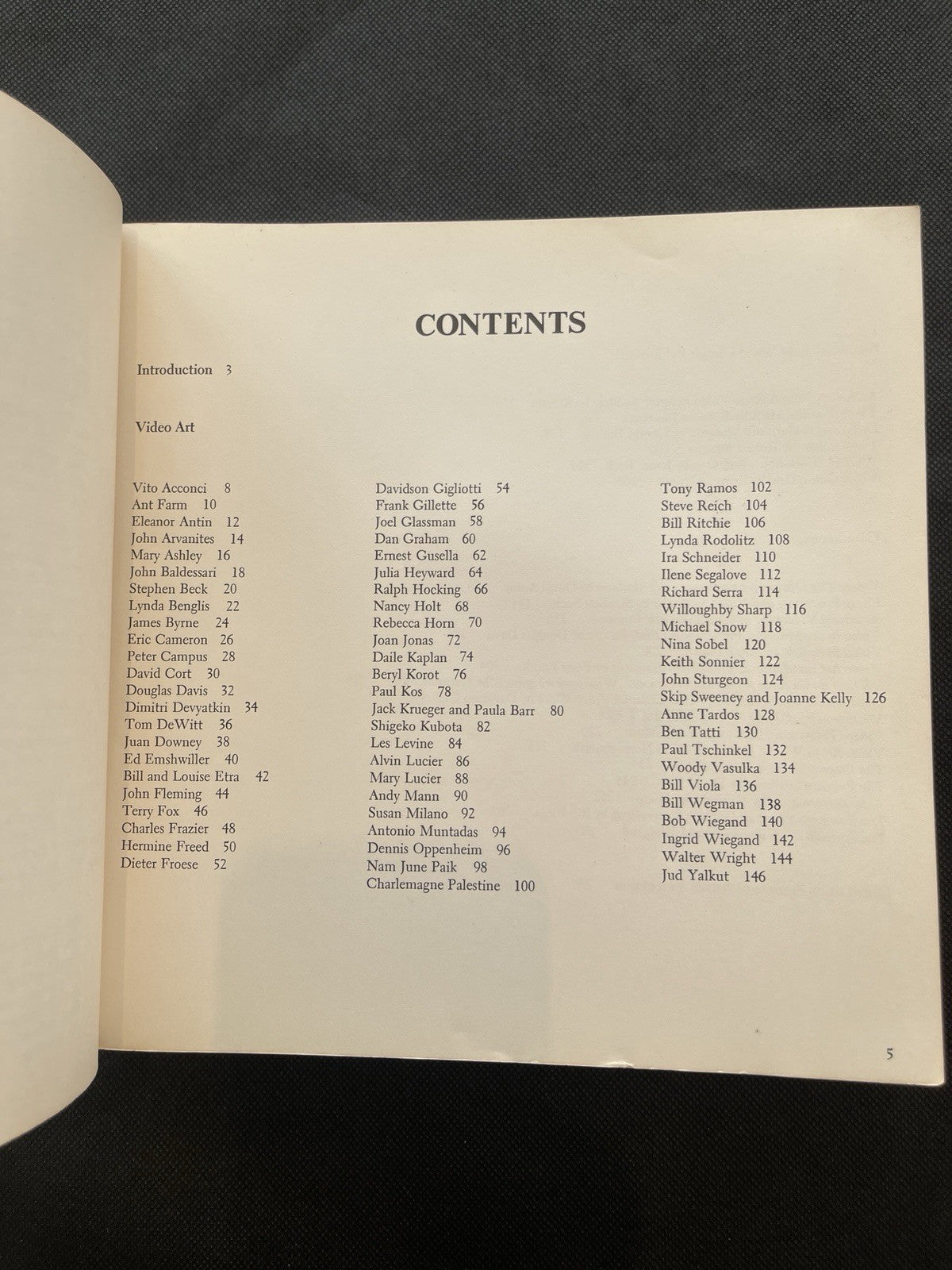 Ira Schneider, Beryl Korot / Video Art: An Anthology / First Edition / 1976