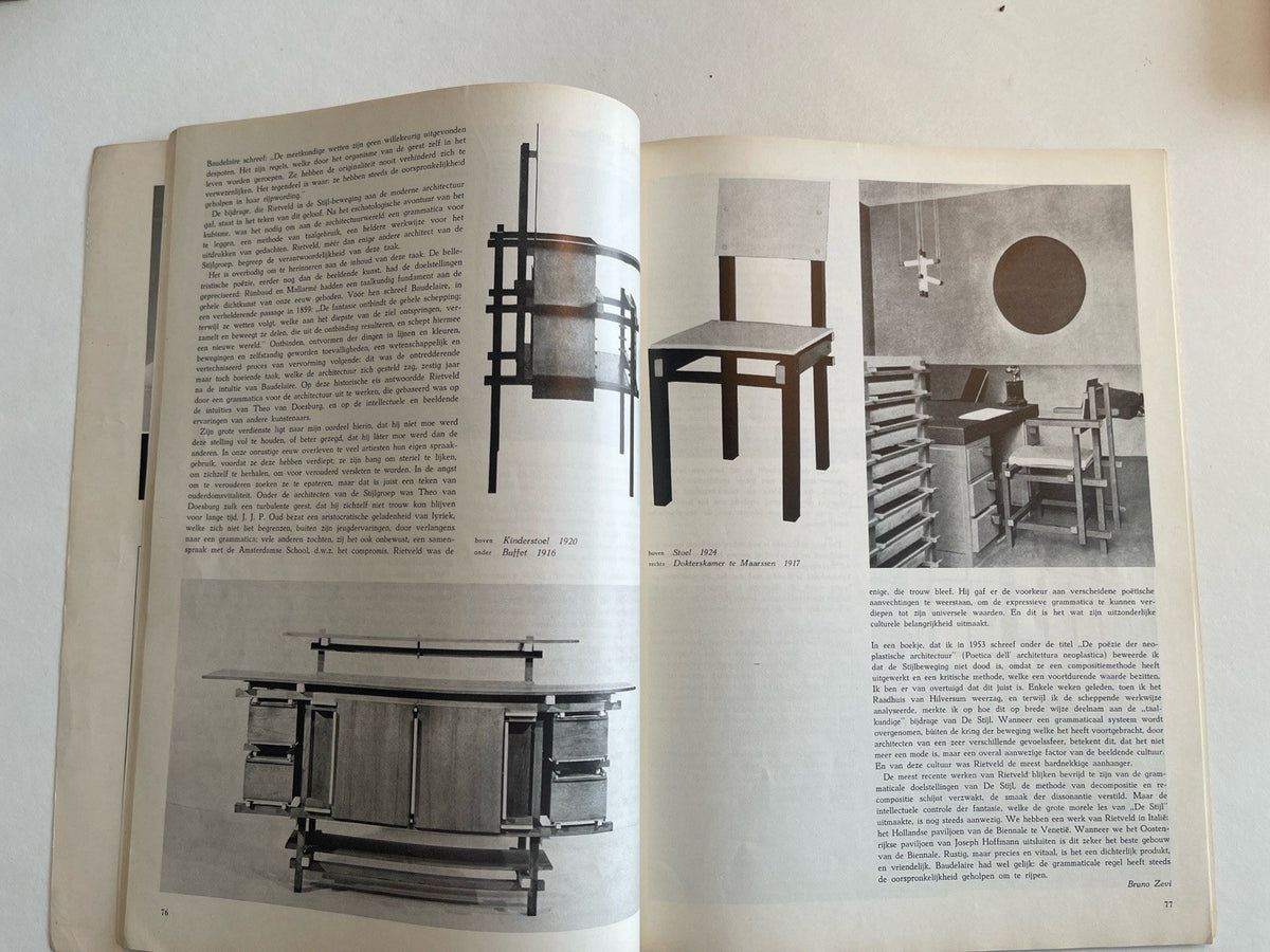 FORUM – RARE! March 1958 Dutch Architecture & Design Mag RIetveld Corbusier