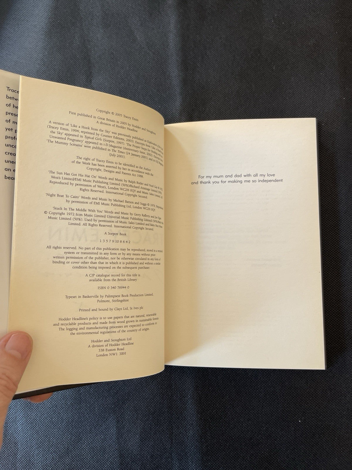 TRACEY EMIN  "Strangeland" SIGNED First edition 2005 in nearly new condition