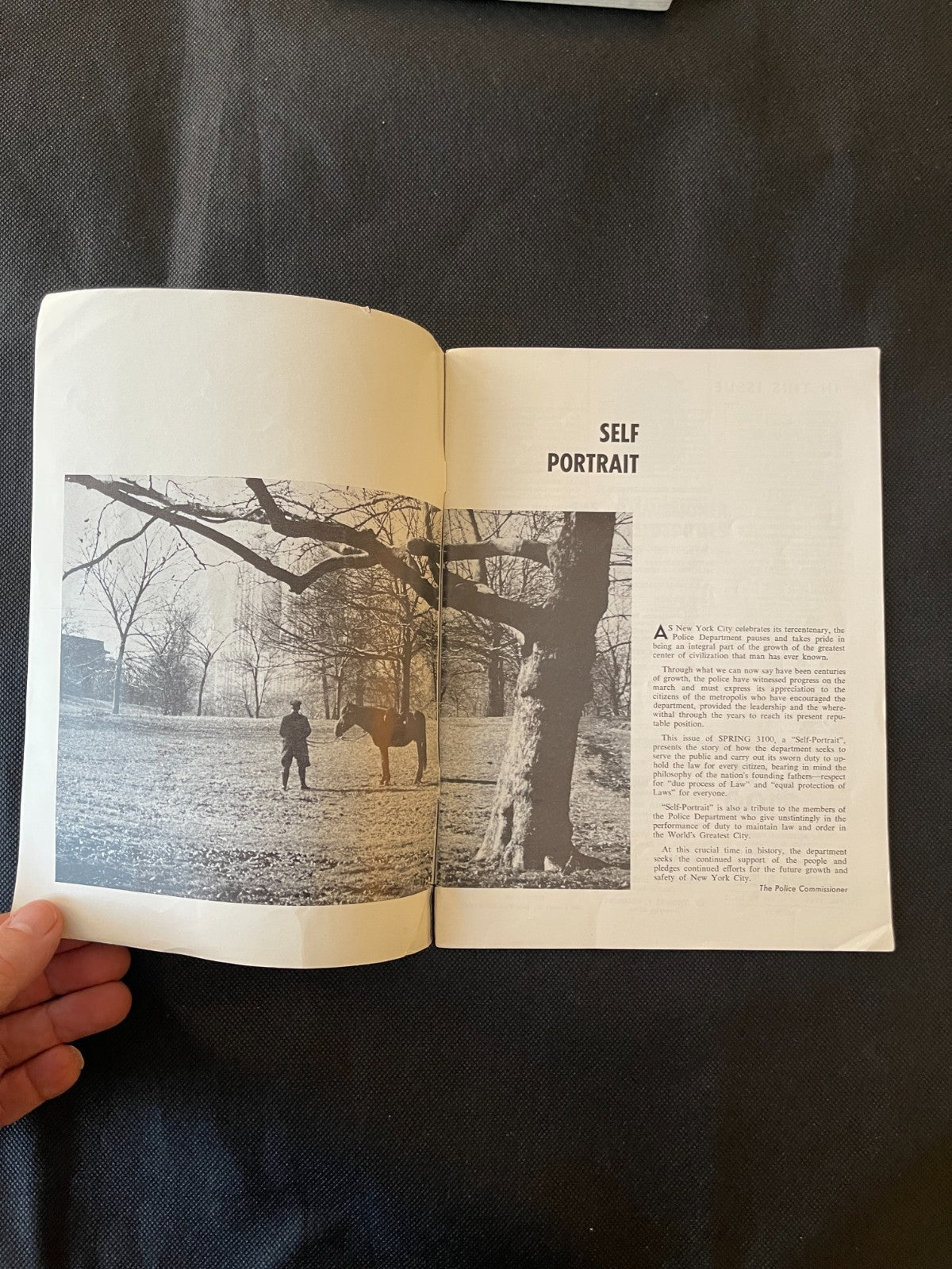 Self Portrait NYPD Rare Cool Vintage Pamphlet 1964