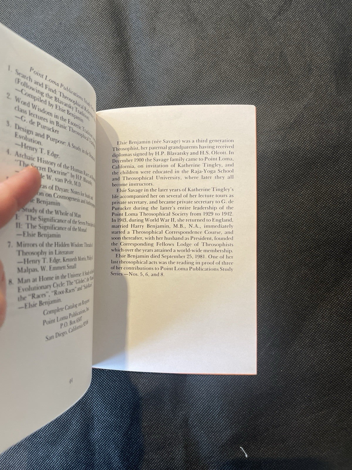 The Stanzas of Dzyan Cosmogenesis Anthropogenesis 1981 Elsie Benjamin BLAVATSKY