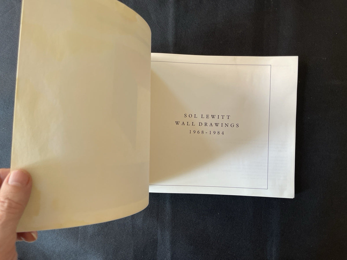 Sol Lewitt Wall Drawings 1968-1984 Vintage Book Art Very Rare 1984 1st Ed.