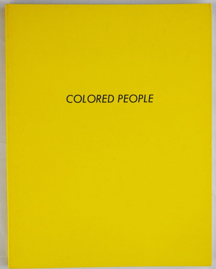 COLORED PEOPLE - 1ST. ED. BY EDWARD RUSCHA