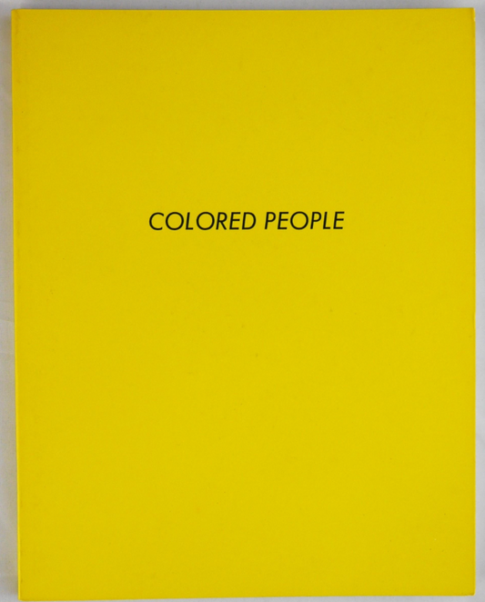 COLORED PEOPLE - 1ST. ED. BY EDWARD RUSCHA