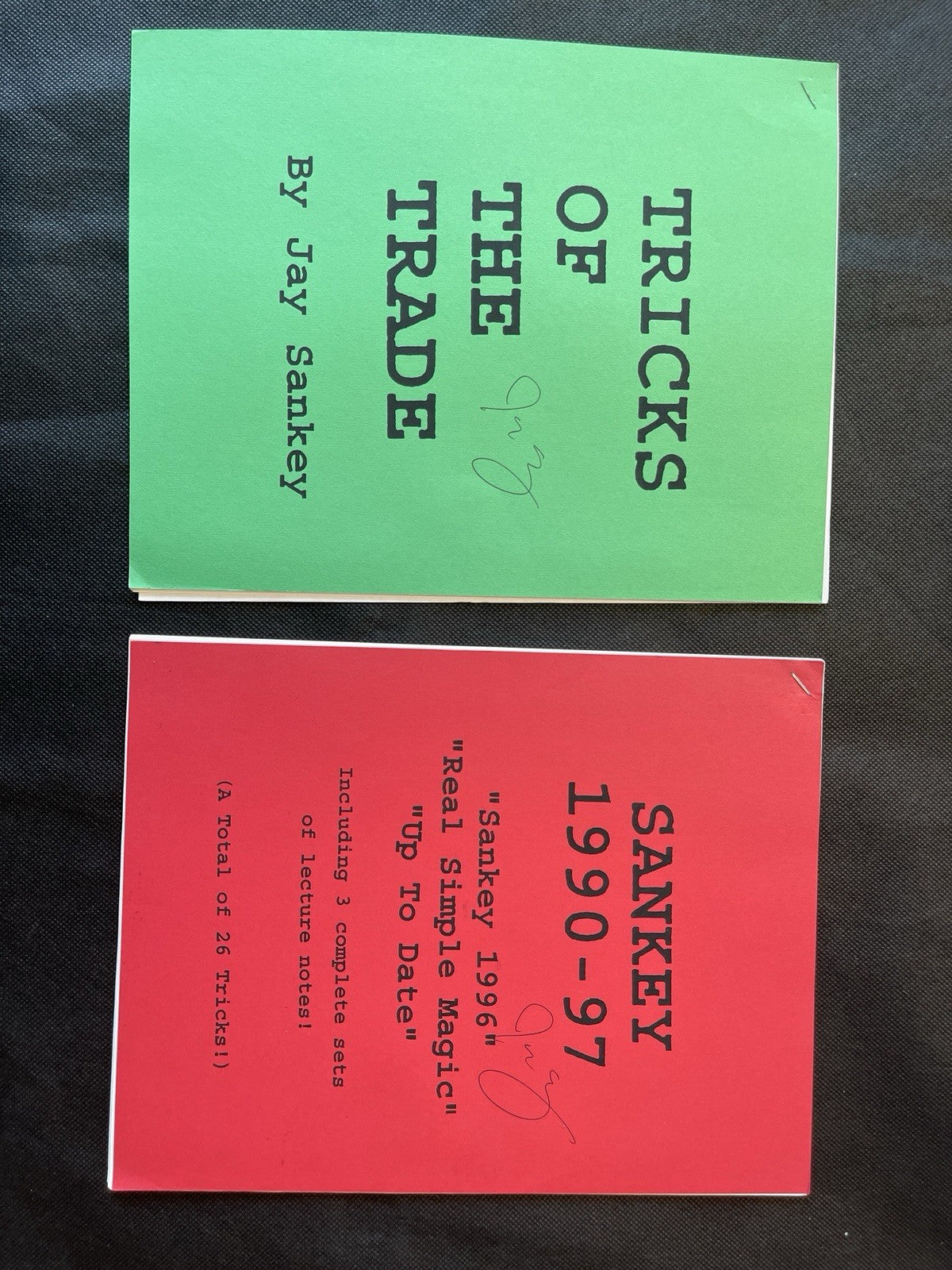 Kaufman, Richard. Sankey Panky. Kaufman & Company, 1st.ed And 2 Signed Booklets