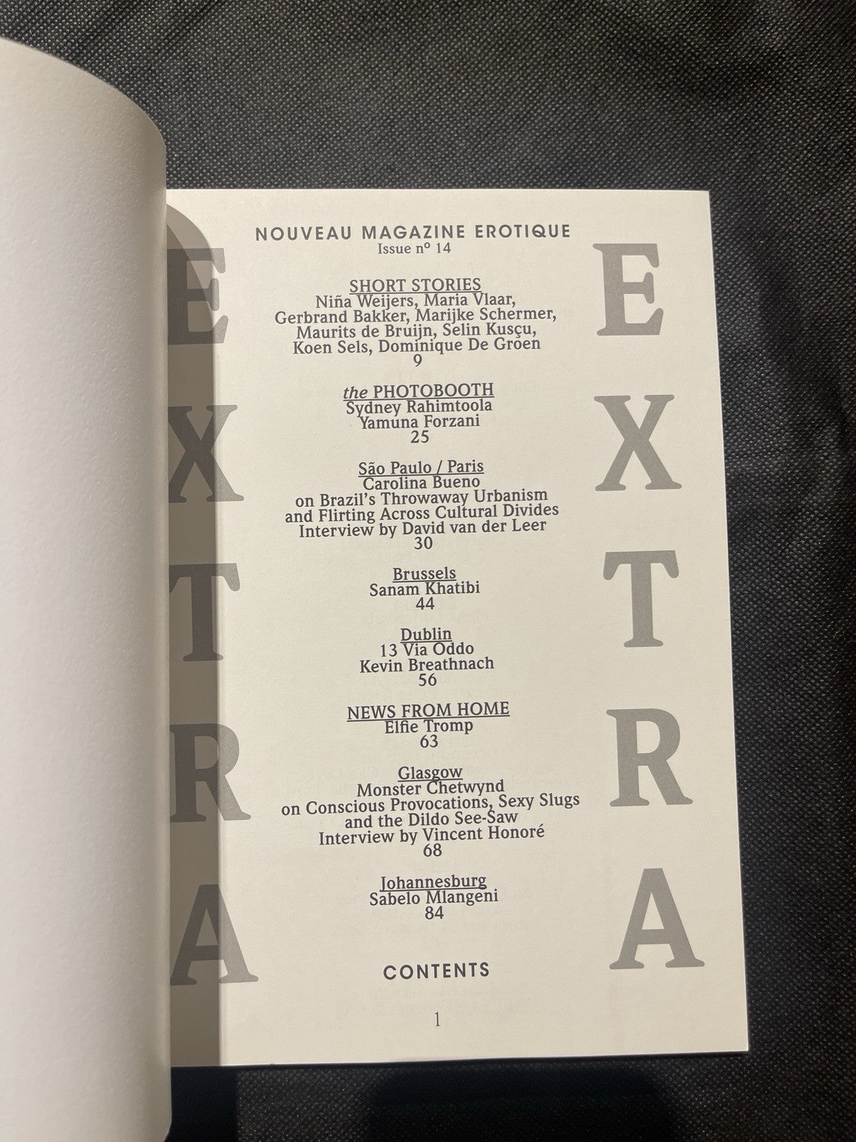 Extra Extra Magazine No. 14 Devendra Banhart Monster Chetwynd Art Erotica Fine