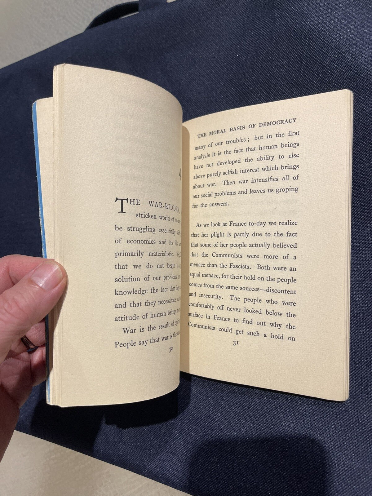 The Moral Basis Of Democracy By Eleanor Roosevelt 1st Edition 1941