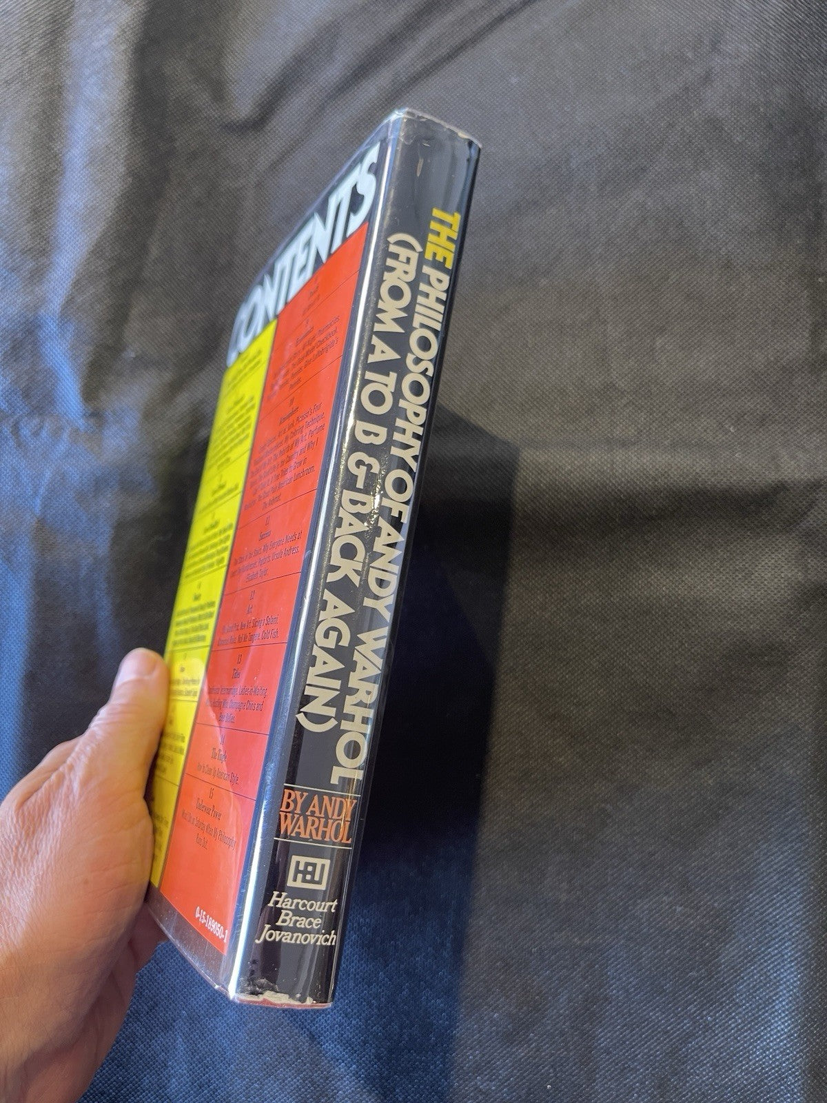 Andy Warhol - Philosophy of Andy Warhol 1st. Ed DJ Fine Signed and Inscribed