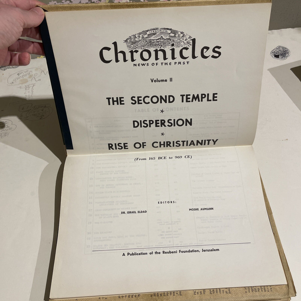 CHRONICLES NEWS OF THE PAST, IN THE DAYS OF THE BIBLE VOL I & II  Set of  2