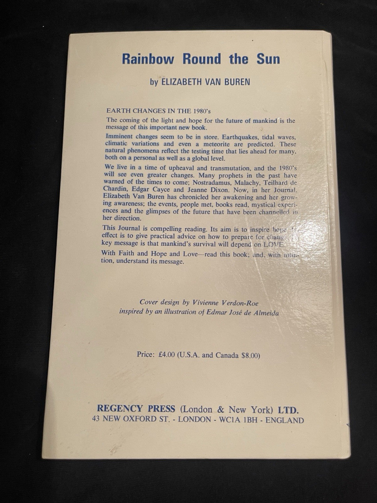 Rainbow Round the Sun Elizabeth Van Buren 1979 1st Edition Occult Astrology Rare