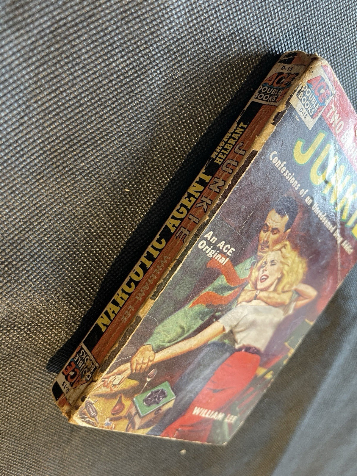 JUNKIE WILLIAM LEE/ NARCOTIC AGENT MAURICE HELBRANT ACE DOUBLE  D-15 1ST ED. 53
