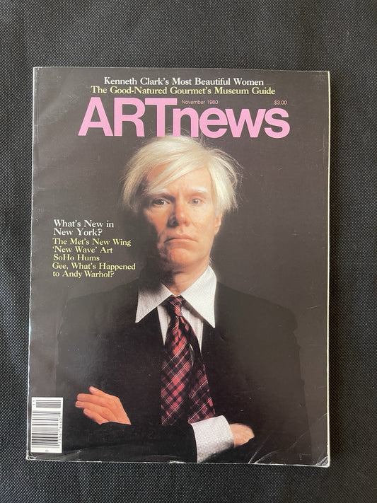 ARTnews November 1980 Illustrated Magazine Andy Warhol Cover