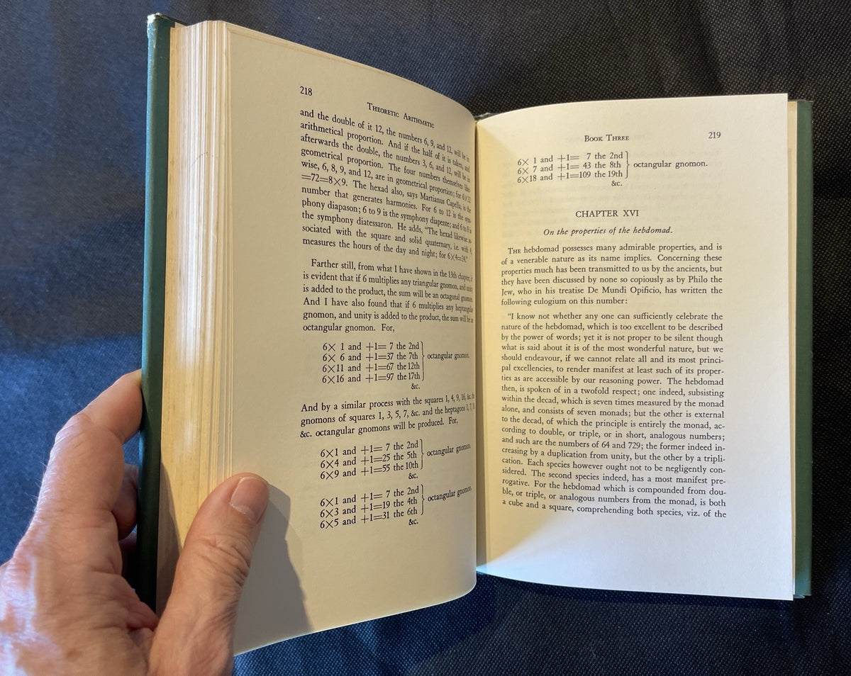 Thomas Taylor The Theoretic Arithmetic of the Pythagoreans HC 1972 Inscribed
