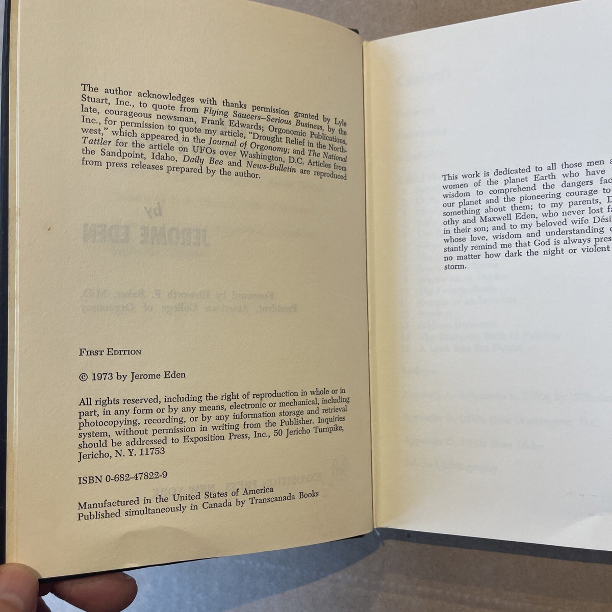 Planet in Trouble: The UFO Assault on Earth by Eden, Jerome UFO